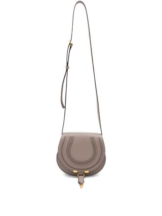 Chlo&eacute; small Marcie curved cross body bag - Purple