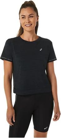 Asics (WMNS) ASICS Race Crop Top Performance Black Charcoal Grey 2012C294-002