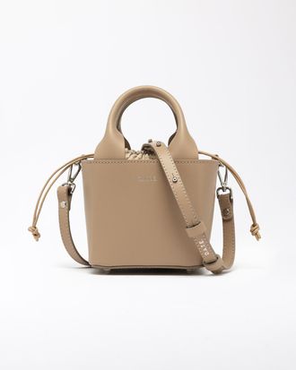 D.A.T.E. cubo bag leather natural