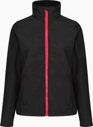 Regatta Womens Regatta Standout Womens/Ladies Ablaze Printable Soft Shell Jacket - Black - Size: 12