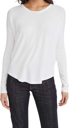 Rag & Bone Womens The Knit Long Sleeve Top, White