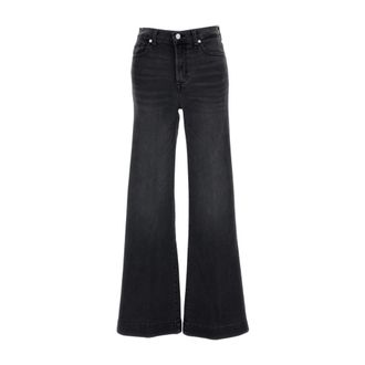 7 For All Mankind Dames, Jeans, Zwart, Maat: W27 Denim