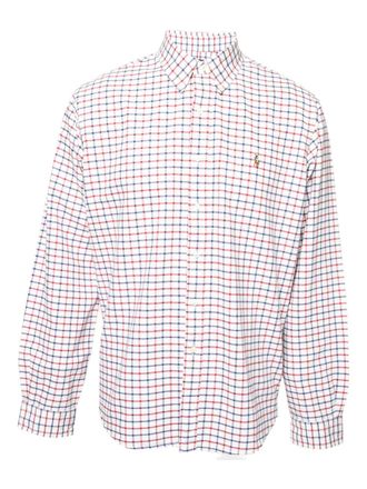 Ralph Lauren checked button-down shirt - White