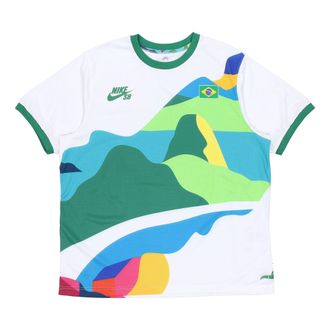 Nike SB x Parra Crossover Brazil Colors Pattern Tee White Multi CT6087-100