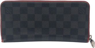 Louis Vuitton Black Red Color Pvc Long Wallet (Bi-Fold) (Pre-Owned)