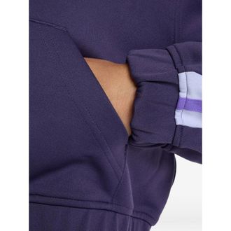 New Balance Cropped Recycled Polyester Hoodie - Purple