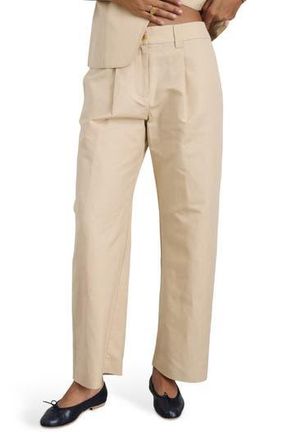 Alex Mill Soho Linen & Cotton Pants in Tan at Nordstrom Rack, Size 8