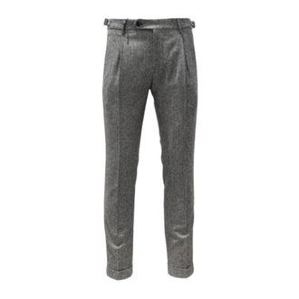 Berwick 1707 Broeken, Heren, Grijs, XL, Wol, Retro Broek