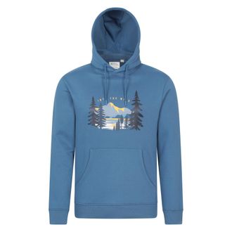 Mountain Warehouse Heren Into The Wild Hoodie (Blauw)
