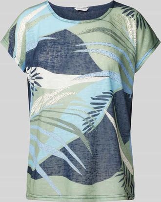 Zabaione T-Shirt mit Kapp&auml;rmeln Modell Ha44wai in Marine, Gr&ouml;&szlig;e XL