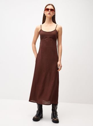 Twik Womens Sewn-in bra midi dress
