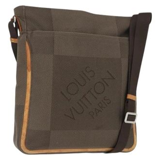 Louis Vuitton Pre-owned Cross Body Bags, female, Brown, Size: ONE SIZE Pre-owned Vintage Canvas Cross Body Bag