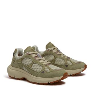 Timberland Sneaker TIMBERLAND HAZEL LANE LOW LACE UP SNEAKER, Damen, Gr. 37,5, ltbeimeshwltgrn, Textil, Schuhe Sneaker