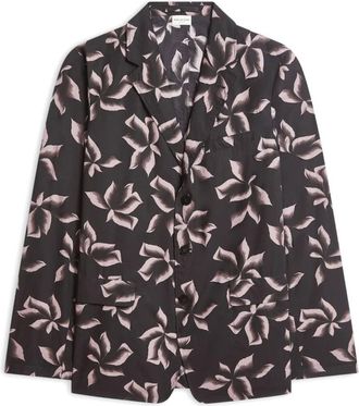 Dries Van Noten Cedar Brown Buttoned Jacket - Heren - Blazers - Paars - L - Jassen