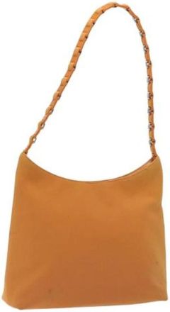 Ferragamo Tweedehands Canvas handtassen - Dames - Vintage Handtas - Oranje - ONE Size - Vintage