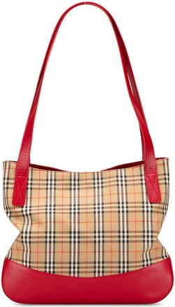 Burberry Pre-owned Burberry Haymarket Check Canvas Tote Ladies EI40IXAG1GDGKMHQ