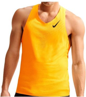 Nike Dri-Fit ADV Aeroswift Singlet Laufshirt f&uuml;r Herren | orange