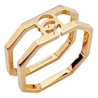 Gucci Pink Pink Gold (18K) Band Ring (Pre-Owned)