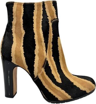 Borbonese Black Genuine Leather Women Womens Boot