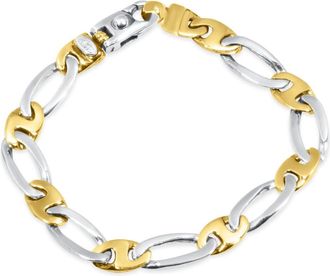 Pompeii3 Mens Marine Link 14k Gold (26gram) or Platinum (42gram) 10mm Bracelet 8.5