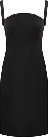 Versace Verhoog je stijl met deze prachtige sheath jurk - Dames - Korte kleedjes - Zwart - M - Satijn - Kleedjes