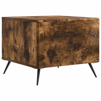 vidaXL Mesa De Caf&eacute; Roble Ahumado 49 X 50 X 40 Cm Madera De Ingenier&iacute;a Vidaxl