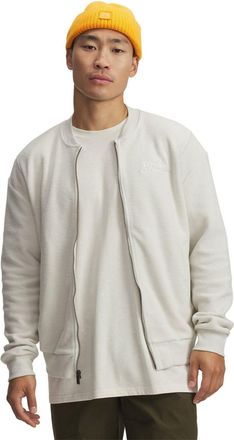 Under Armour Bomberjack voor heren met geborduurd logo (Wit)