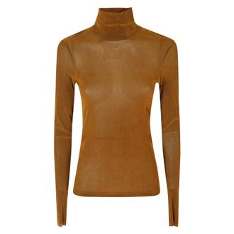 Tela Regular-fit trui - Dames - Tops - Bruin - Maat: S