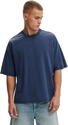 Cotton On Mens Cropped Fit T-Shirt in True Navy Wash at Nordstrom, Size Xx-Large