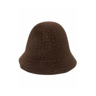Flapper Bruine Konijnenvilt Bucket Hat - Dames - Hoeden - Bruin - ONE Size - Accessoires