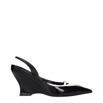 Givenchy Raven Sandalen Damess Leer Zwart/Wit