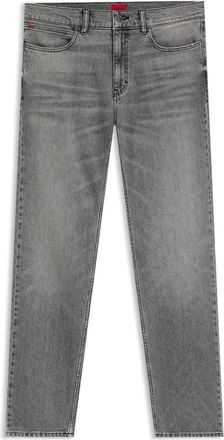 HUGO BOSS Jeans, Heren, Grijs, W31 L32, Denim, Straight Jeans