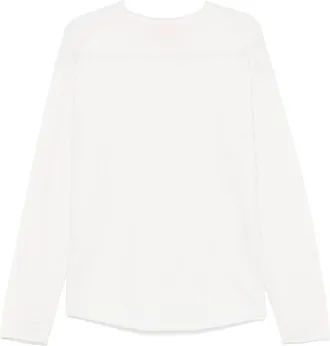 Guest In Residence Rolled Trim Sweater - Ecru