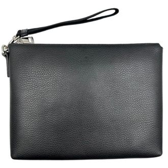 Gucci Black Leather Clutch Bag (Pre-Owned)