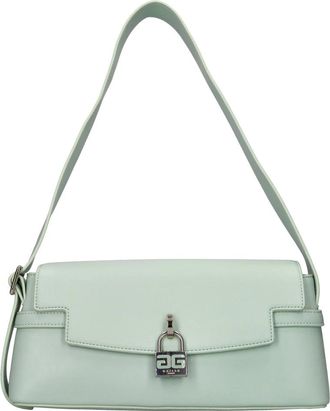 Ga&euml;lle Paris Schoudertas - Dames - Schoudertassen - Groen - ONE Size - Leer - Tassen