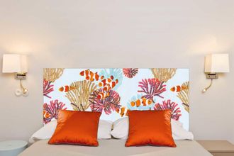 Mademoiselle Tiss Cabecero de tela sin soporte de madera de 160 × 70 cm