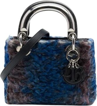 Dior Pre-owned Lady Dior Mini Bag - - Pre-owned - Donna - Blu - ONE SIZE