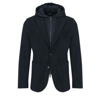 HUGO BOSS Hugo, Blazers, male, Blue, Size: XL P-Hanry Jacket