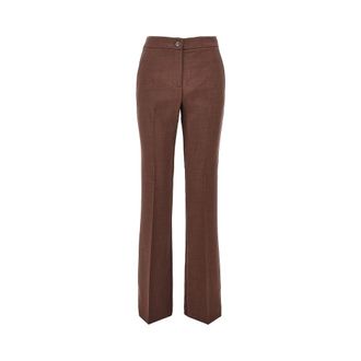 Pinko Stretch viscose-blend flared pants Woman 38