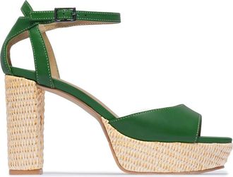 Bernardo Valeria Platform High Heeled Sandal in Kelly Green at Nordstrom, Size 6.5