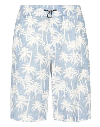 Philipp Plein Short Trousers Cool Kid Fit Chambray Printed