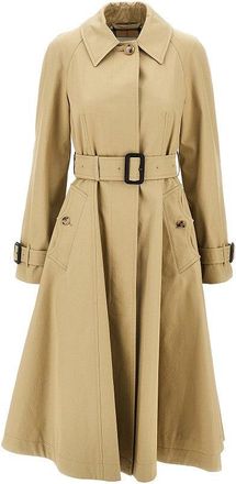 Burberry Gabardine fit-and-flare Ellingham car coat Woman 12
