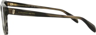 Alexander McQueen AM0158S30006088004 Wayfarer-Style Sunglasses - Gray