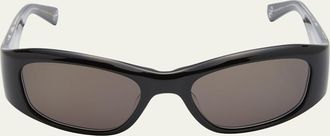 Mr. Leight Mens Aloha Rectangle Acetate Sunglasses