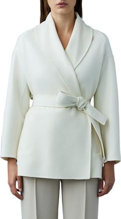 Mackage Tyra Wool Coat in Cream at Nordstrom, Size X-Small
