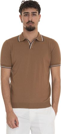 Gran Sasso Polo in maglina Tabacco Gran Sasso Uomo