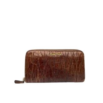 Miu Miu Portafoglio in pelle Pre-owned - - Pre-owned - Donna - Marrone - ONE SIZE