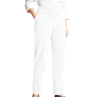 Generic Womens Corduroy Trousers Vintage High Waisted Straight Leg Cord Pants Casual Relax Fit Full Length Corduroy Trousers Winter Plus Size Lounge Pants wit