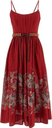 Zimmermann Cotton Midi Womens Dress