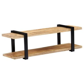 Berkfield Home TV Cabinet 130x40x40 cm Solid Mango Wood in Brown | Size: 130 x 40 x 40 cm